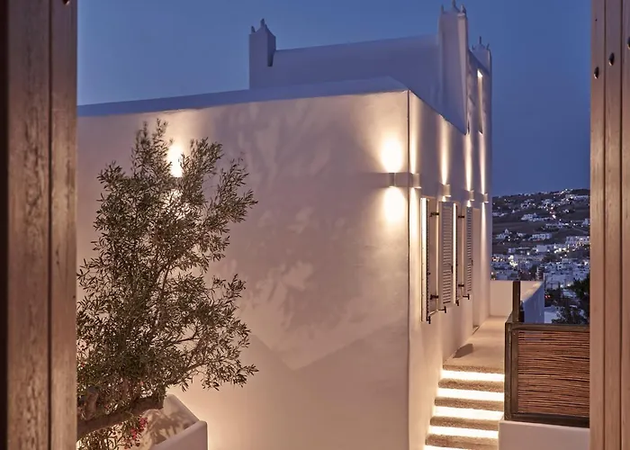 Mykonos Heaven - Sea View & Outdoor Hot Tub فيلة *