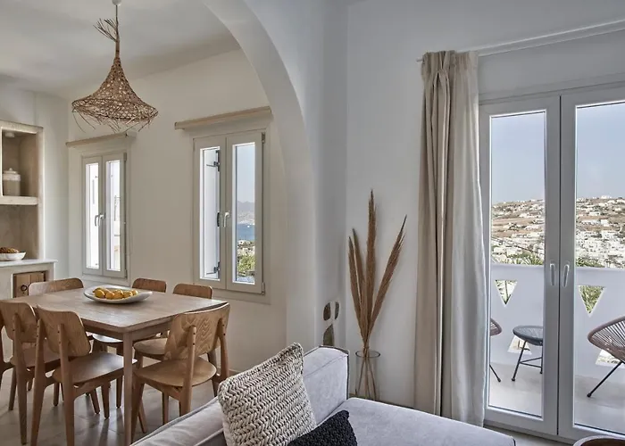 Mykonos Heaven - Sea View & Outdoor Hot Tub فيلة Mykonos Town