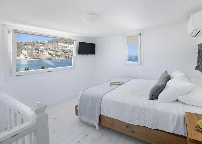 فيلة Mykonos Heaven - Sea View & Outdoor Hot Tub