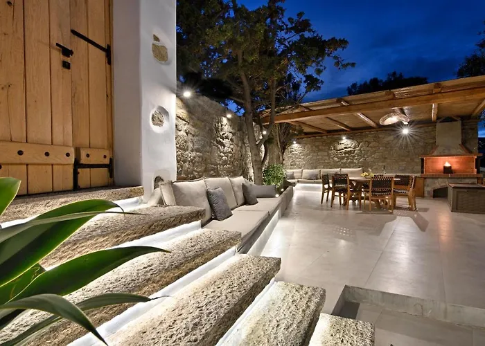 Mykonos Heaven - Sea View & Outdoor Hot Tub فيلة Mykonos Town