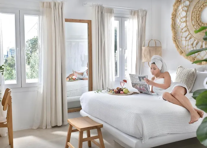 Mykonos Heaven - Sea View & Outdoor Hot Tub فيلة Mykonos Town