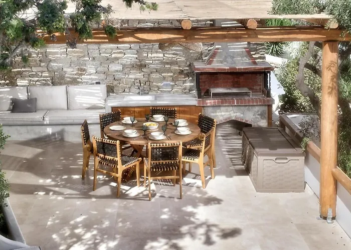 Mykonos Heaven - Sea View & Outdoor Hot Tub Villa