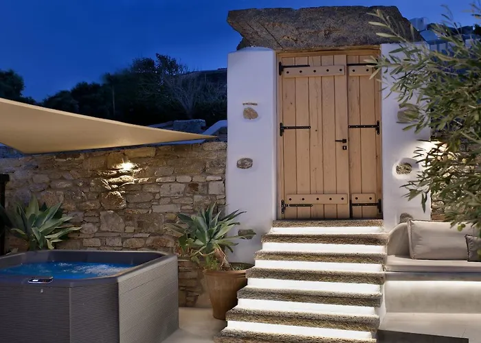 Mykonos Heaven - Sea View & Outdoor Hot Tub فيلة Mykonos Town